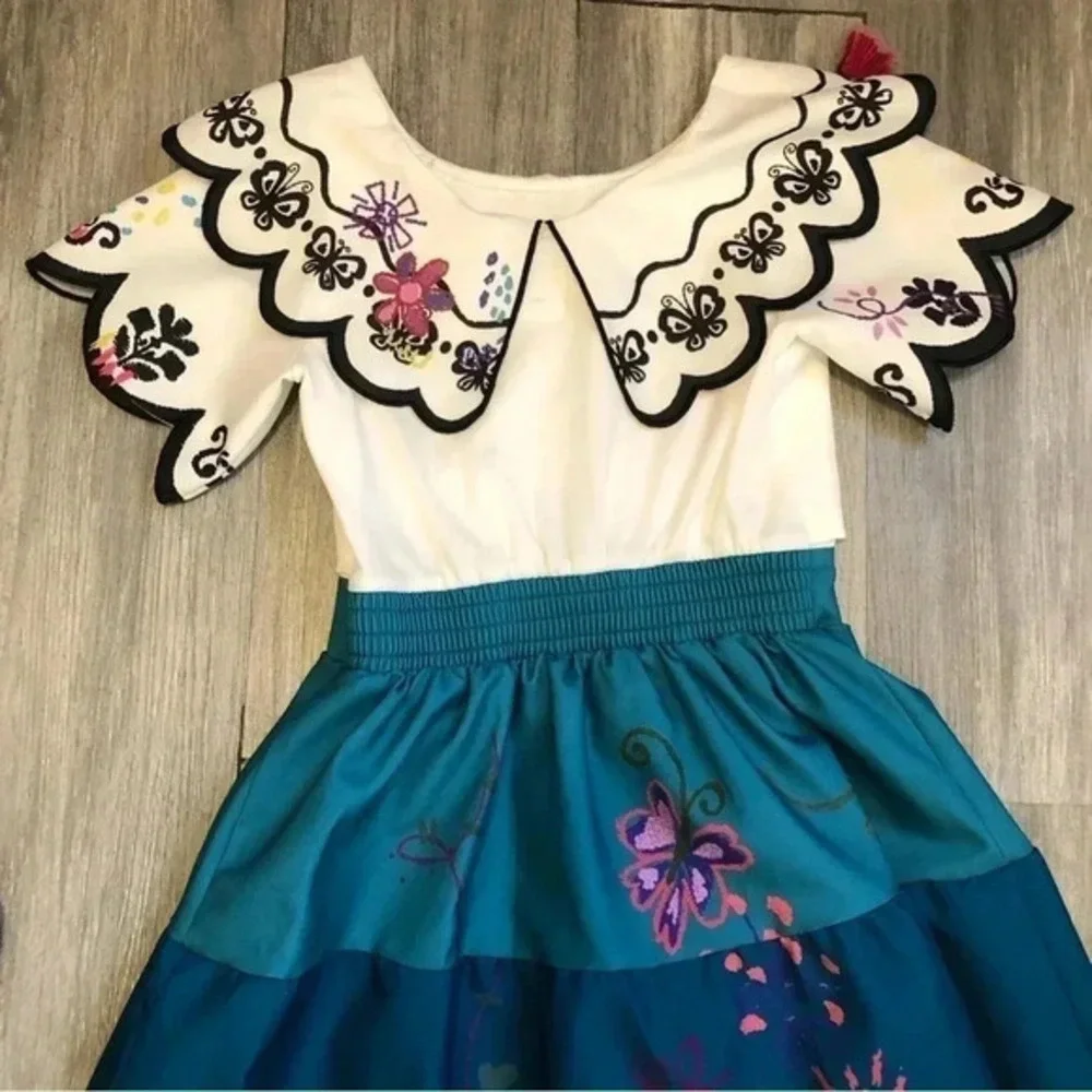 Authentic Disney Store‎ Size 9/10 Encanto Mirabel  Dress Costume, Pretend Play